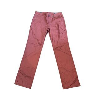 Bonobos Mens Straight-Leg Cotton Chinos Size 32x32 Brick Red New